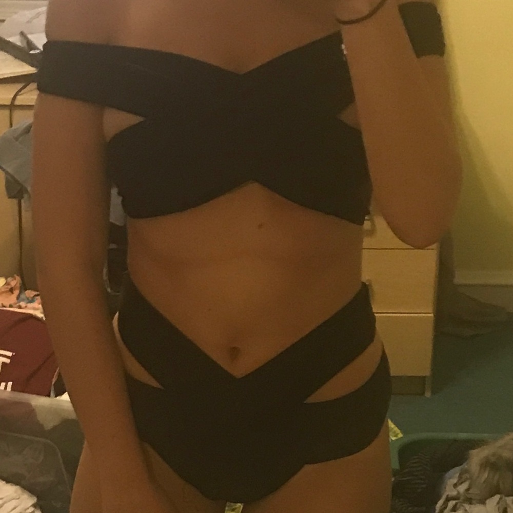 Black bathing suit